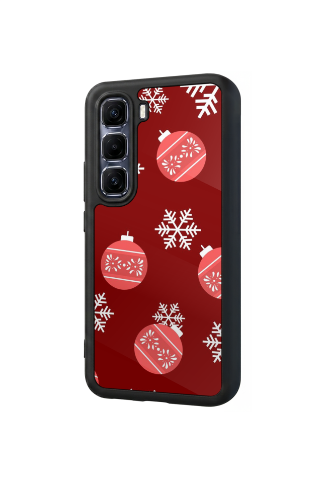 Infinix Hot 60 Pro Plus Uyumlu Yilbasi Christmas Tasarımlı Glossy Premium Kılıf
