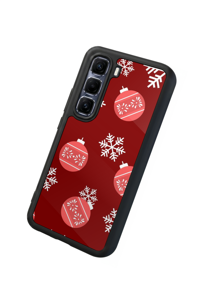 Infinix Hot 60 Pro Plus Uyumlu Yilbasi Christmas Tasarımlı Glossy Premium Kılıf