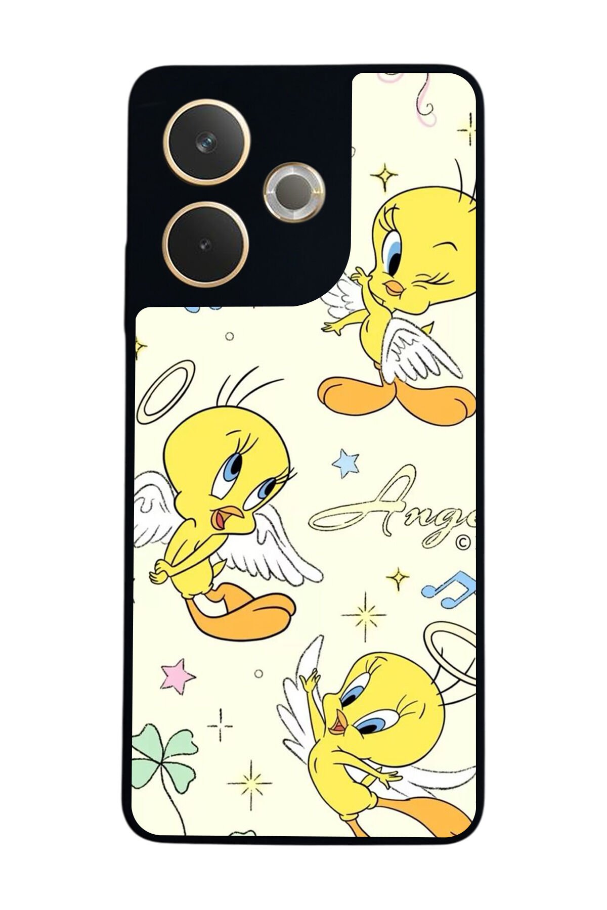 Oppo A5 Pro Uyumlu Tweety Tasarımlı Glossy Premium Kılıf