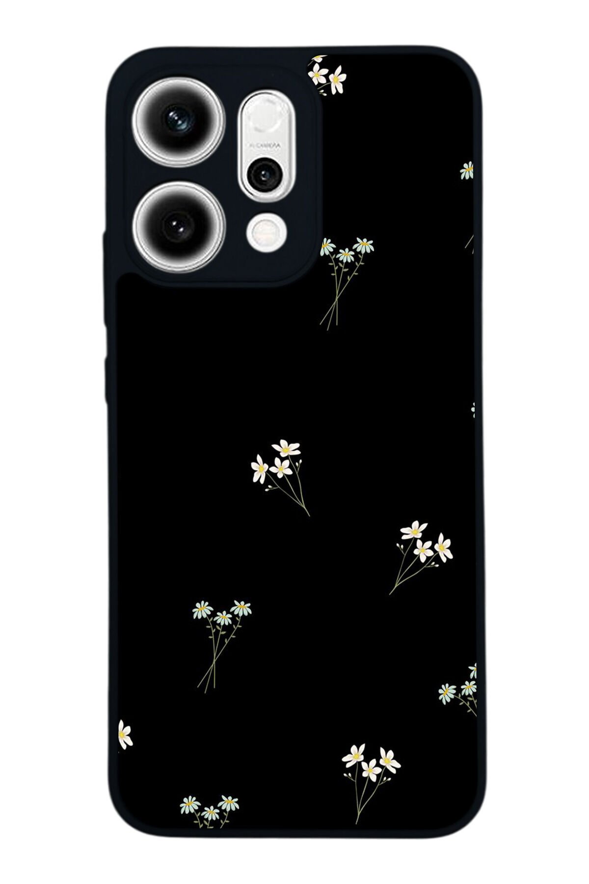 Oppo Reno 14 Uyumlu Cicek Tasarımlı Glossy Premium Kılıf