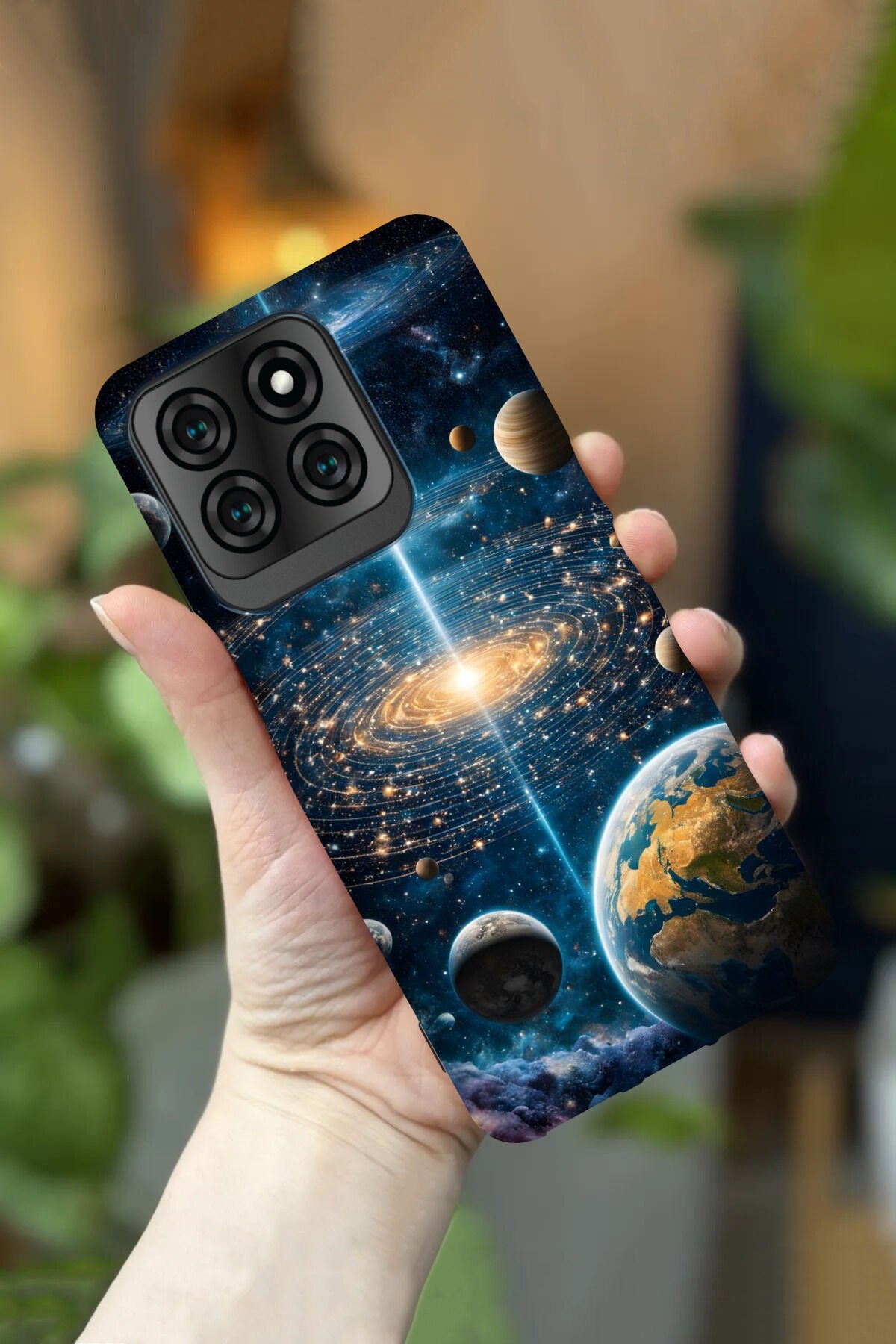 Reeder S71 Uyumlu Kamera Korumalı Gezegen Desenli HD Baskılı Silikon Kılıf