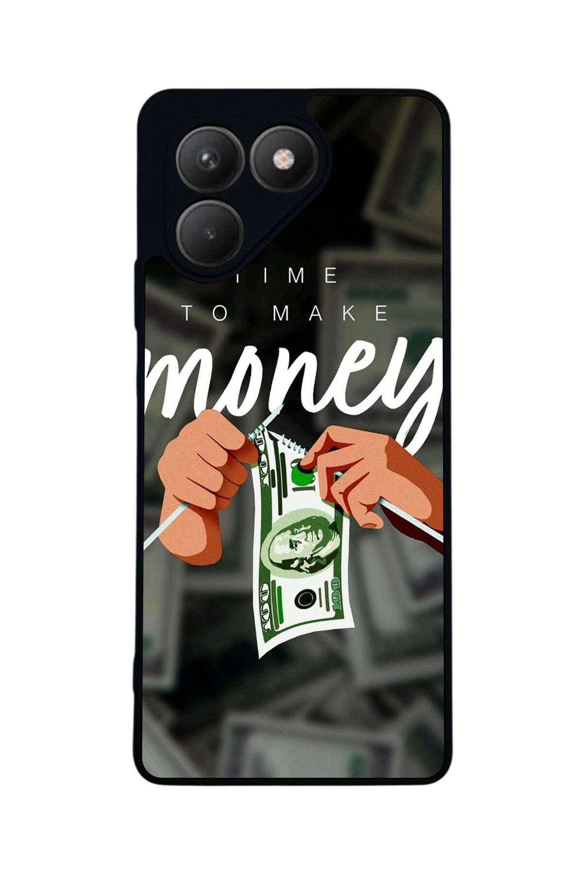 Tecno Pova 7 Mat Uyumlu Siyah Kılıf – Yumuşak Silikon, Koruyucu, Şok Emici Kapak