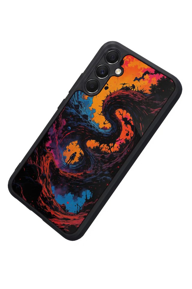 Samsung Galaxy M34 Uyumlu Abstract Tasarımlı Glossy Premium Kılıf