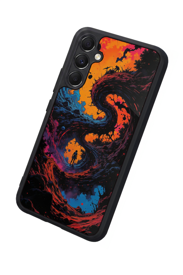 Samsung Galaxy M34 Uyumlu Abstract Tasarımlı Glossy Premium Kılıf