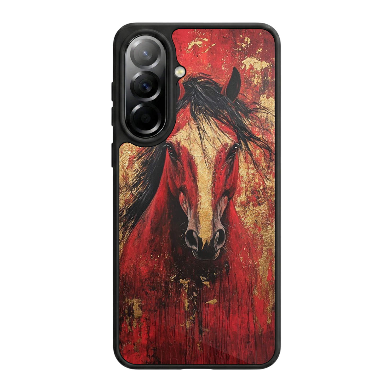 Samsung Galaxy A37 Uyumlu At Horse Tasarımlı Glossy Premium Kılıf