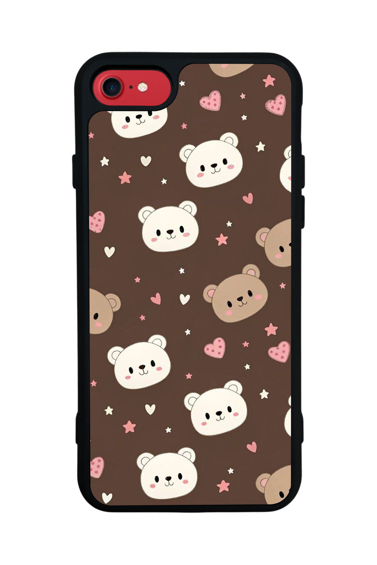 iPhone SE Uyumlu Ayı Tasarımlı Glossy Premium Kılıf