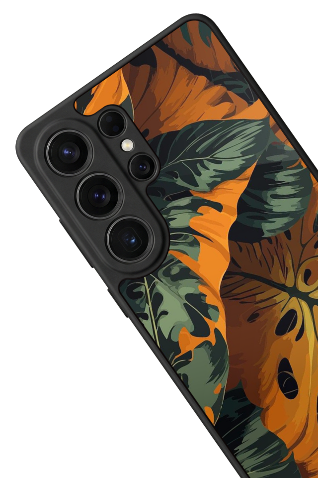 Samsung Galaxy S26 Ultra Uyumlu Botanik Tasarımlı Glossy Premium Kılıf