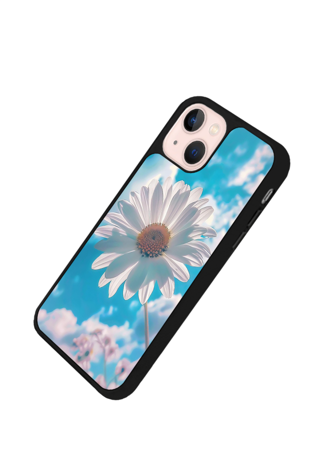 iPhone 15 Plus Uyumlu Cicek Tasarımlı Glossy Premium Kılıf