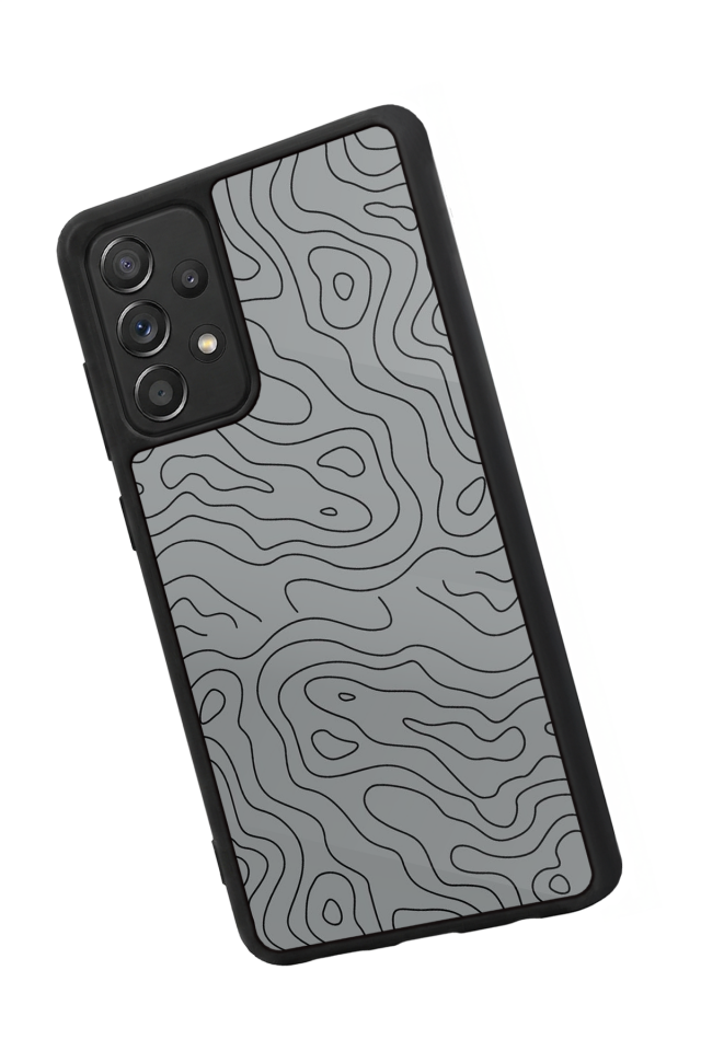 Samsung Galaxy A72 Uyumlu Çizgi Sanatı Tasarımlı Glossy Premium Kılıf