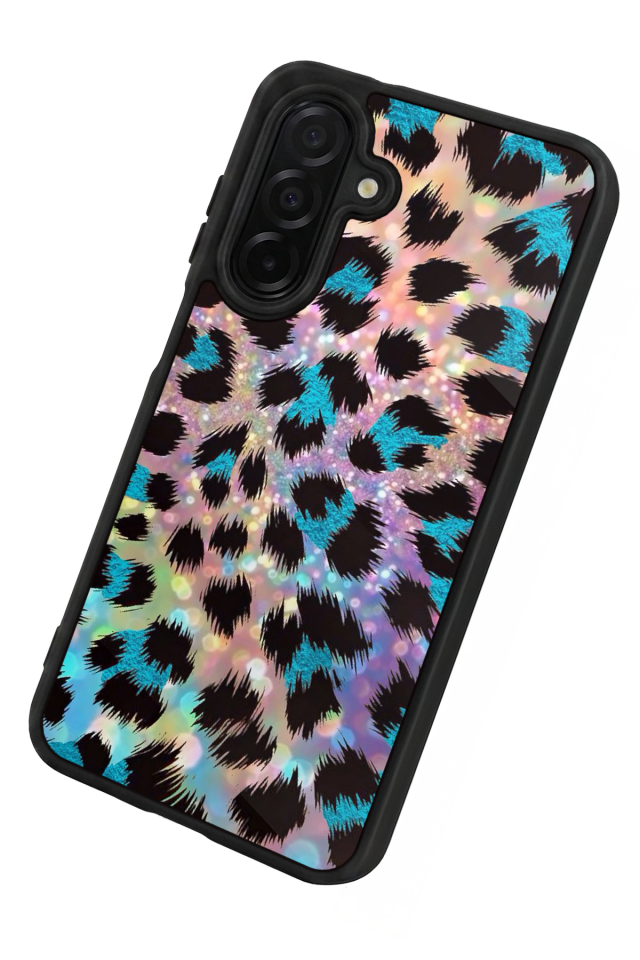 Samsung Galaxy A36 Uyumlu Hologram Leopar Tasarımlı Glossy Premium Kılıf
