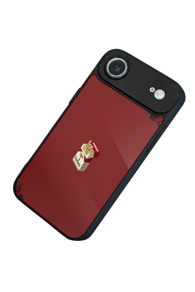 iPhone 17 Air Uyumlu Kirmizi Tasarımlı Glossy Premium Kılıf