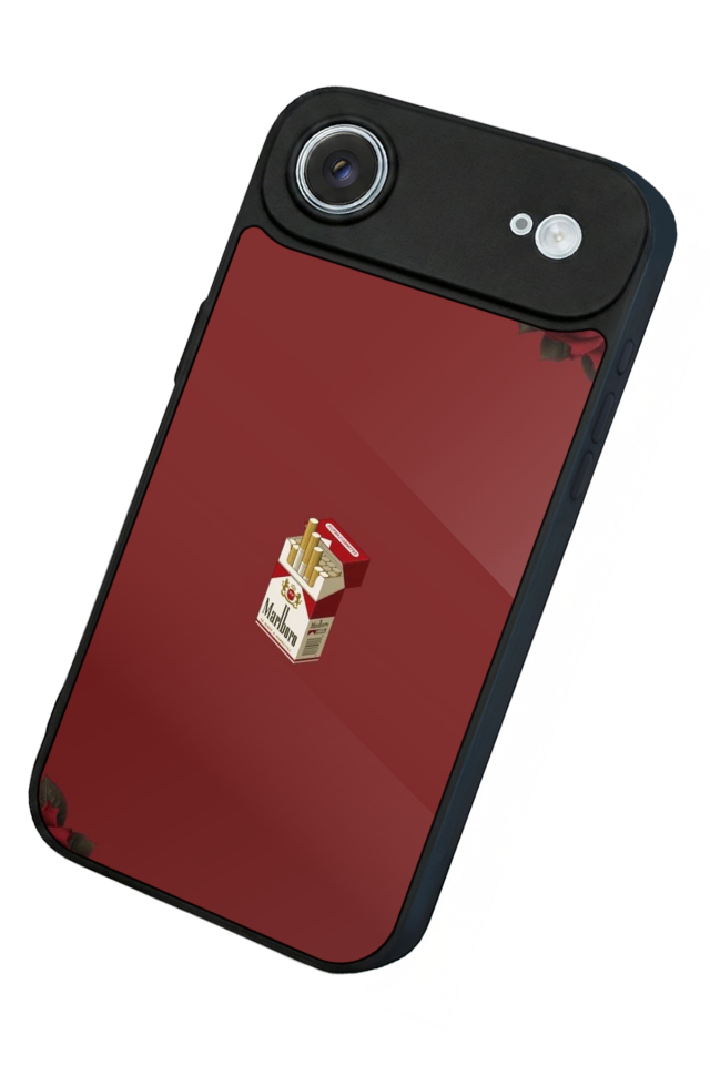 iPhone 17 Air Uyumlu Kirmizi Tasarımlı Glossy Premium Kılıf