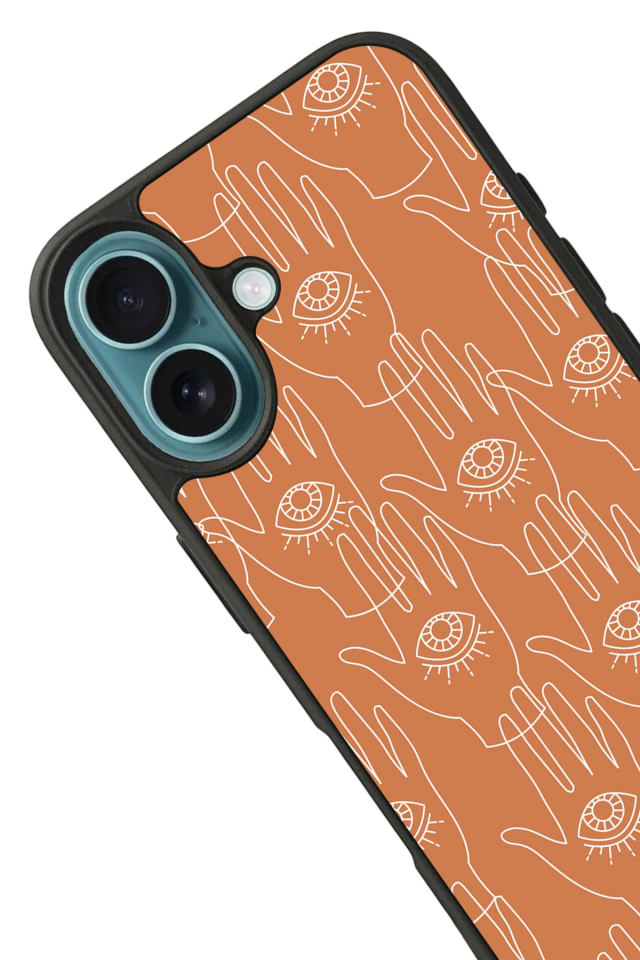 iPhone 16 Uyumlu Line Art Tasarımlı Glossy Premium Kılıf