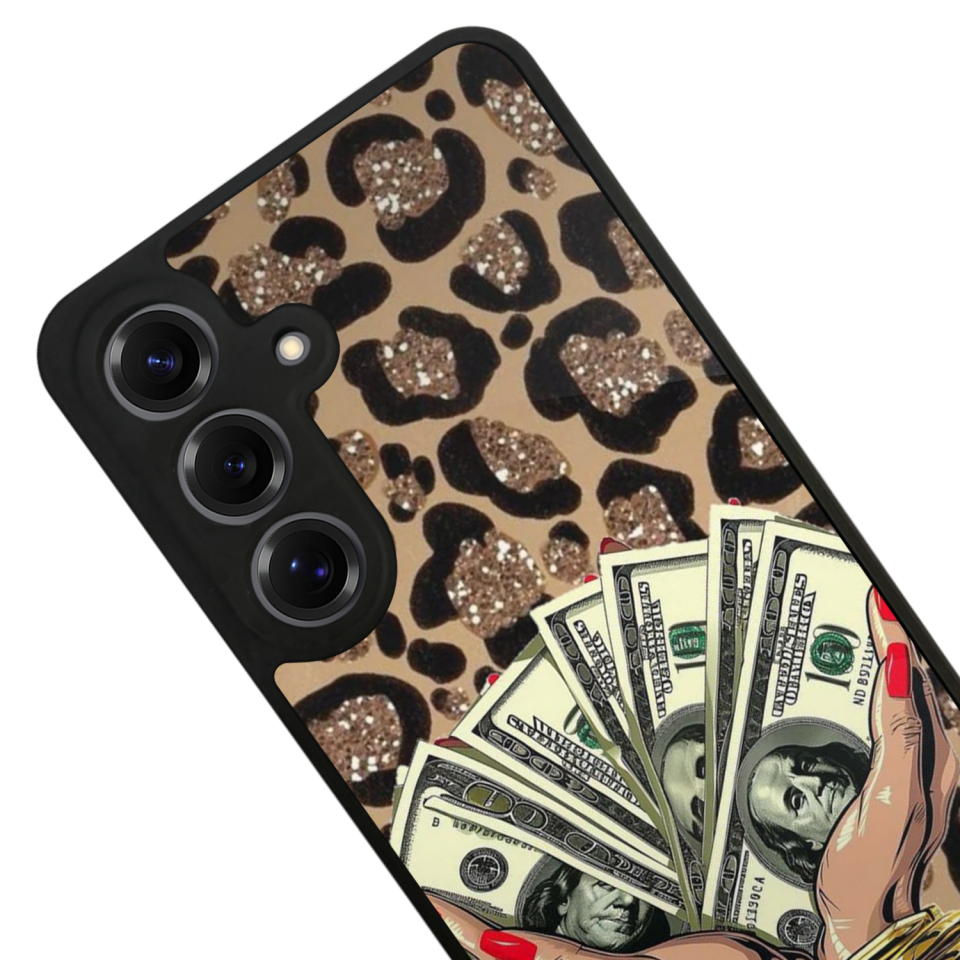 Samsung Galaxy S25 Uyumlu Para Tasarımlı Glossy Premium Kılıf