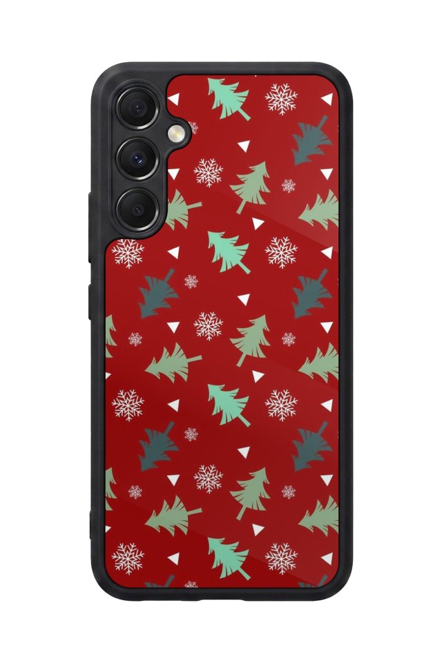 Samsung Galaxy A34 Uyumlu Yilbasi Christmas Tasarımlı Glossy Premium Kılıf
