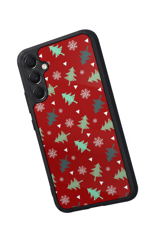Samsung Galaxy A34 Uyumlu Yilbasi Christmas Tasarımlı Glossy Premium Kılıf