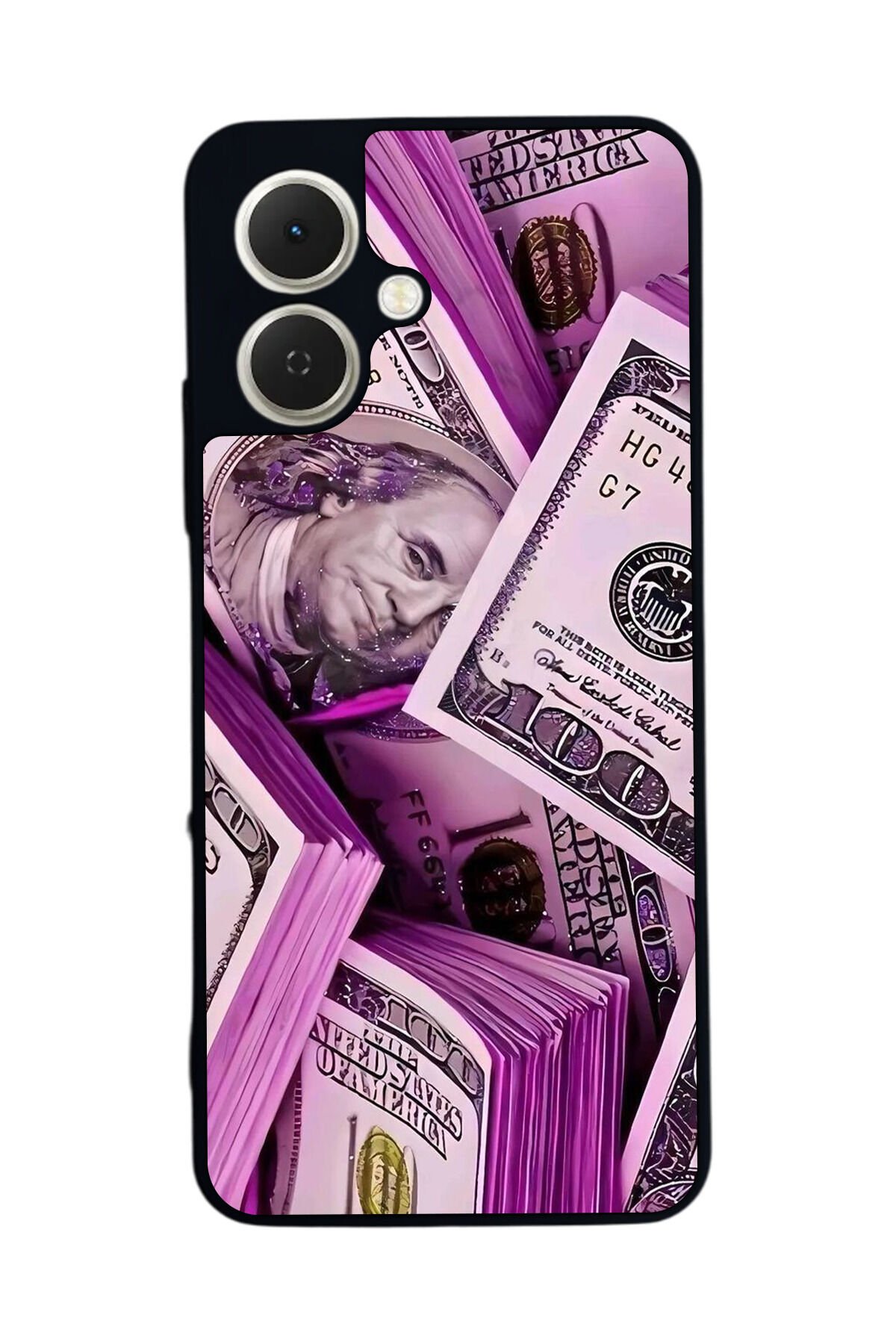 Tecno Spark GO 2 Uyumlu Money Para Tasarımlı Glossy Premium Kılıf