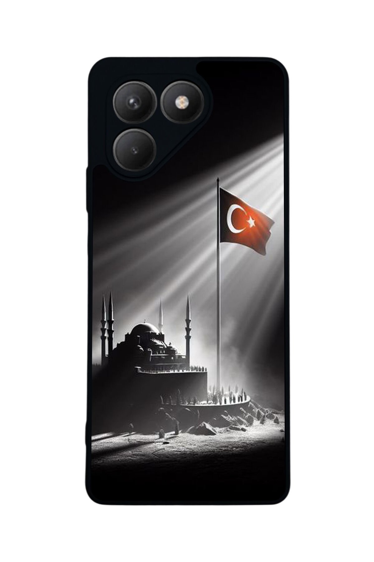 Tecno Pova 7 Mat Uyumlu Siyah Kılıf – Yumuşak Silikon, Koruyucu, Şok Emici Kapak