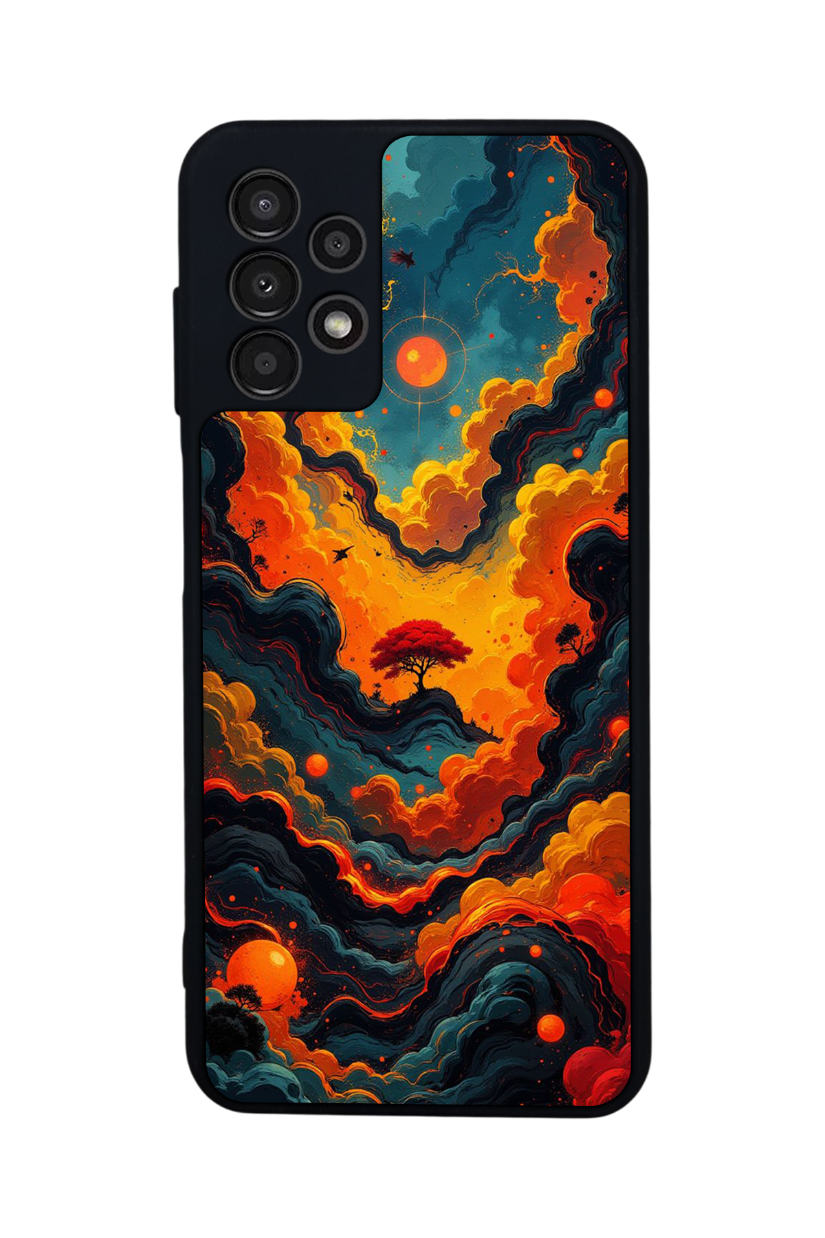 Samsung Galaxy A13 Uyumlu Abstract Tasarımlı Glossy Premium Kılıf