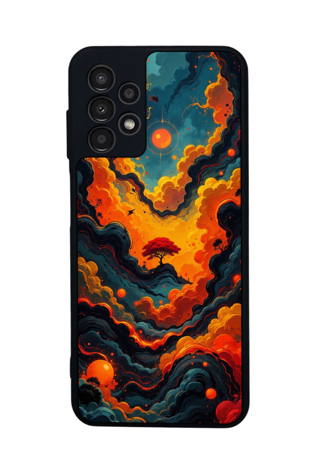 Samsung Galaxy A13 Uyumlu Abstract Tasarımlı Glossy Premium Kılıf