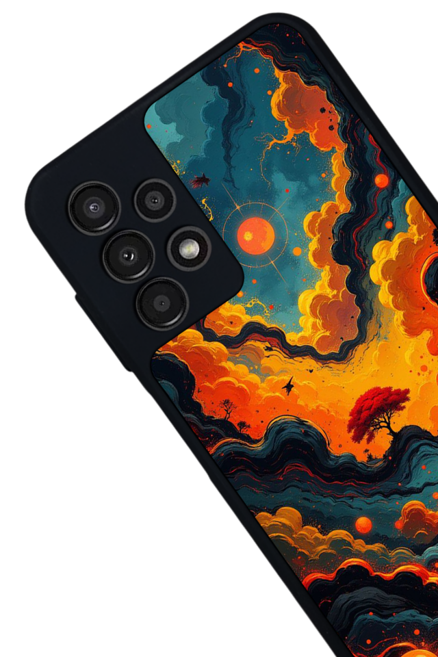 Samsung Galaxy A13 Uyumlu Abstract Tasarımlı Glossy Premium Kılıf