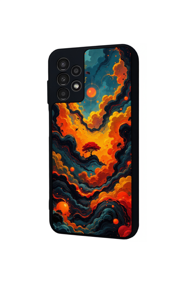 Samsung Galaxy A13 Uyumlu Abstract Tasarımlı Glossy Premium Kılıf