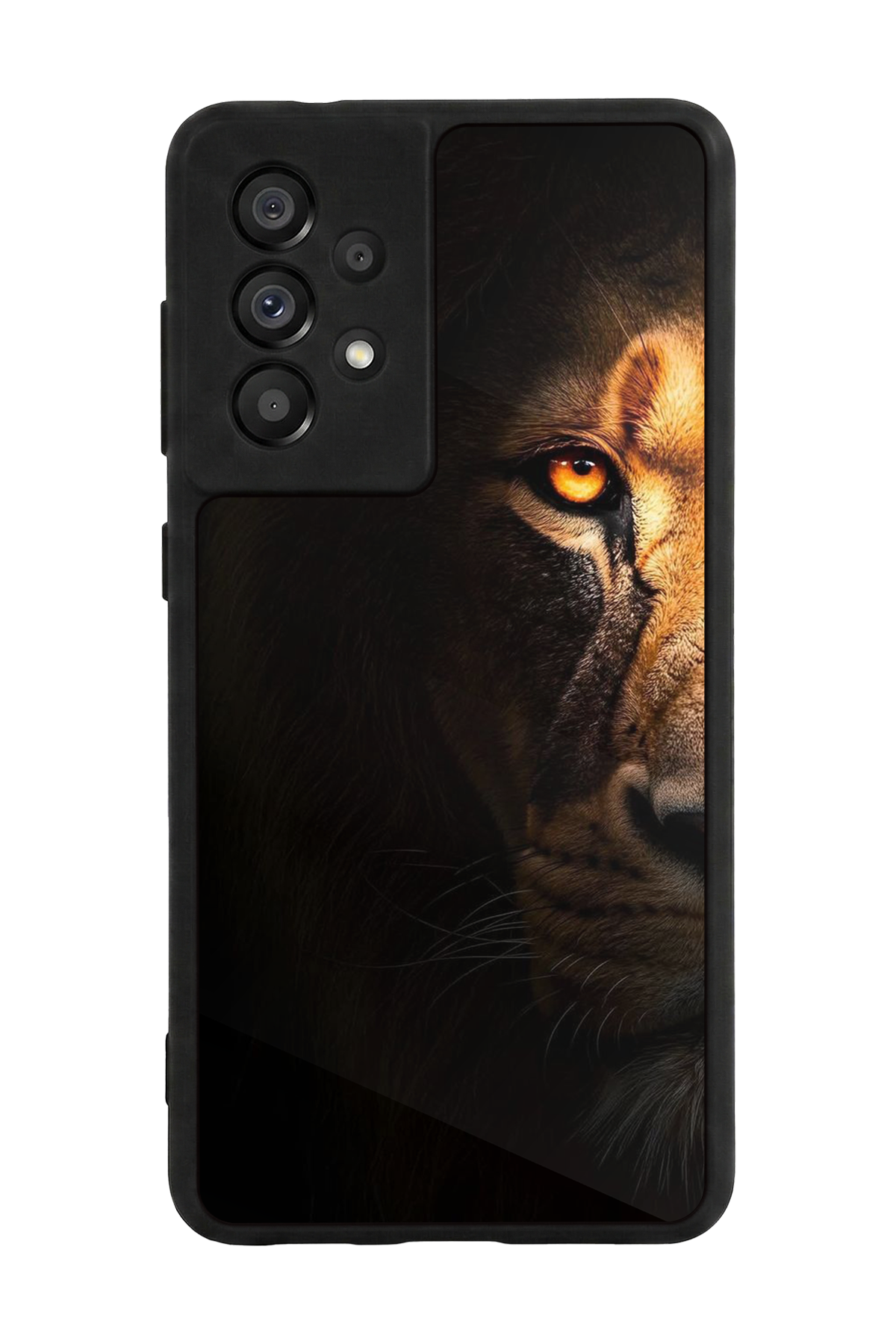 Samsung Galaxy A73 Uyumlu Aslan Tasarımlı Glossy Premium Kılıf