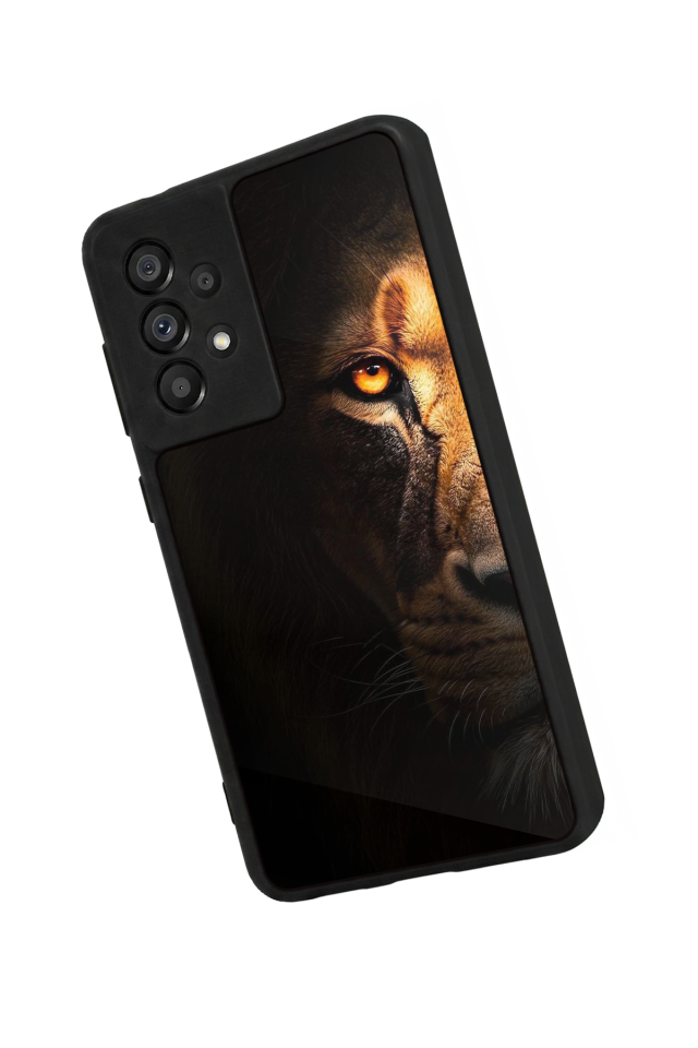 Samsung Galaxy A73 Uyumlu Aslan Tasarımlı Glossy Premium Kılıf