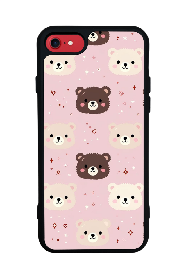 iPhone SE Uyumlu Ayı Tasarımlı Glossy Premium Kılıf