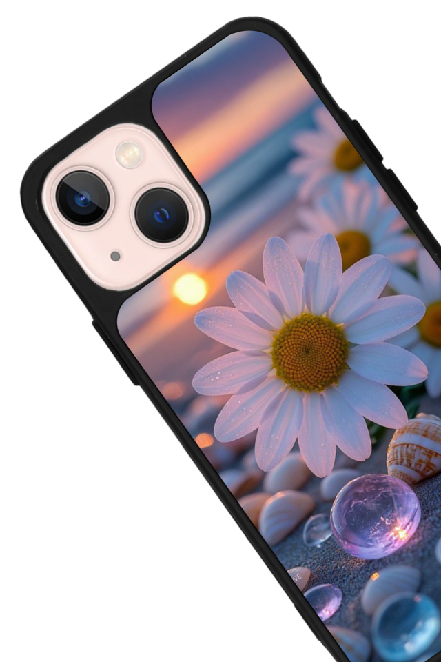 iPhone 15 Plus Uyumlu Cicek Tasarımlı Glossy Premium Kılıf