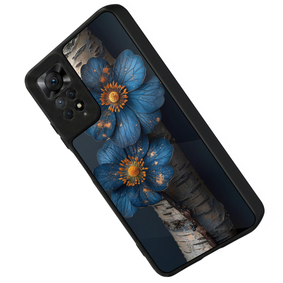 Xiaomi Redmi Note 11 Pro Uyumlu Cicek Tasarımlı Glossy Premium Kılıf