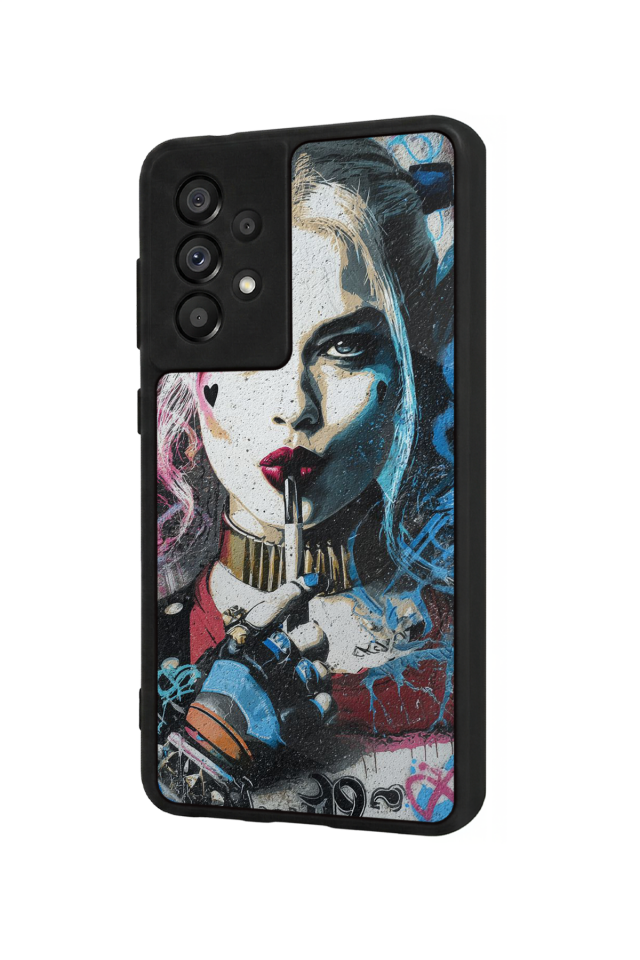 Samsung Galaxy A73 Uyumlu HarleyQueen Tasarımlı Glossy Premium Kılıf