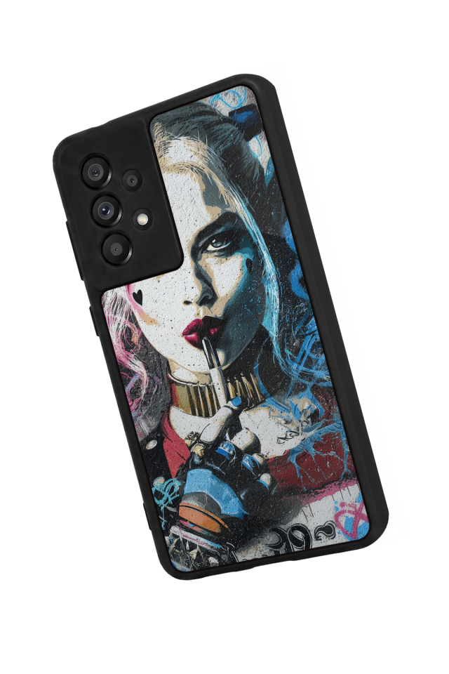 Samsung Galaxy A73 Uyumlu HarleyQueen Tasarımlı Glossy Premium Kılıf