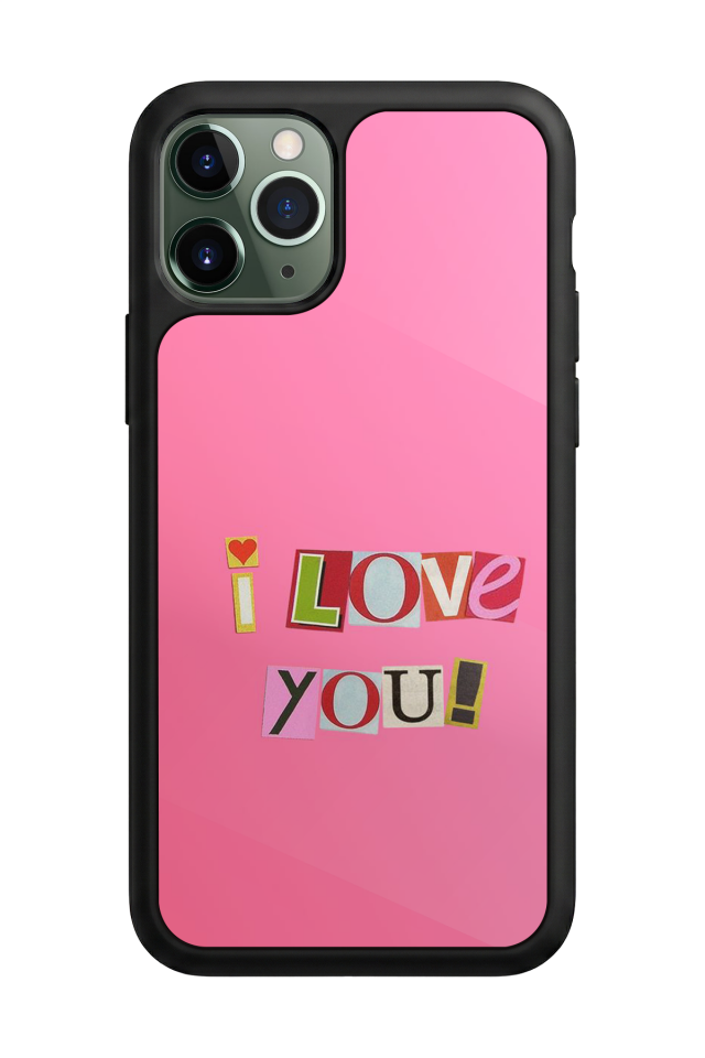 iPhone 11 Pro Uyumlu Kalp Love Tasarımlı Glossy Premium Kılıf