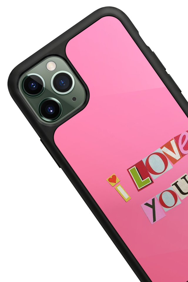 iPhone 11 Pro Uyumlu Kalp Love Tasarımlı Glossy Premium Kılıf