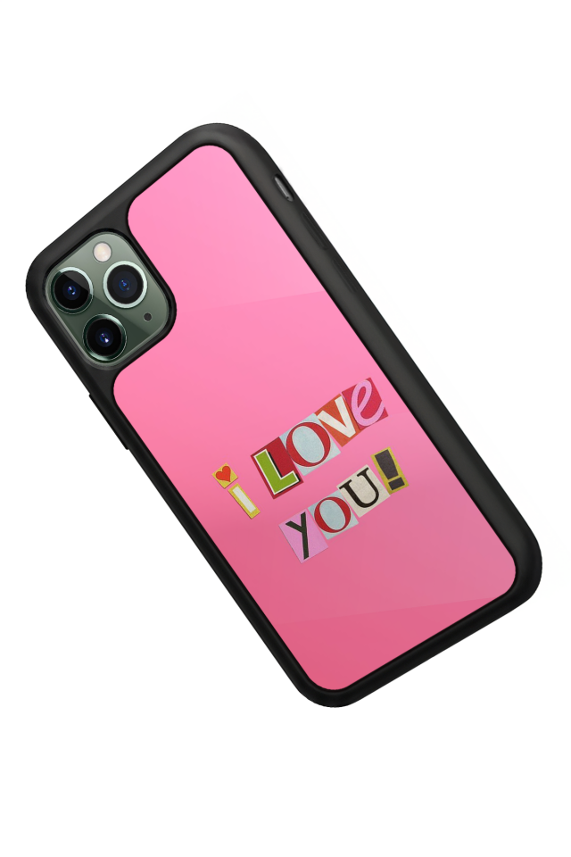 iPhone 11 Pro Uyumlu Kalp Love Tasarımlı Glossy Premium Kılıf