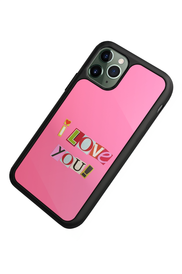 iPhone 11 Pro Uyumlu Kalp Love Tasarımlı Glossy Premium Kılıf