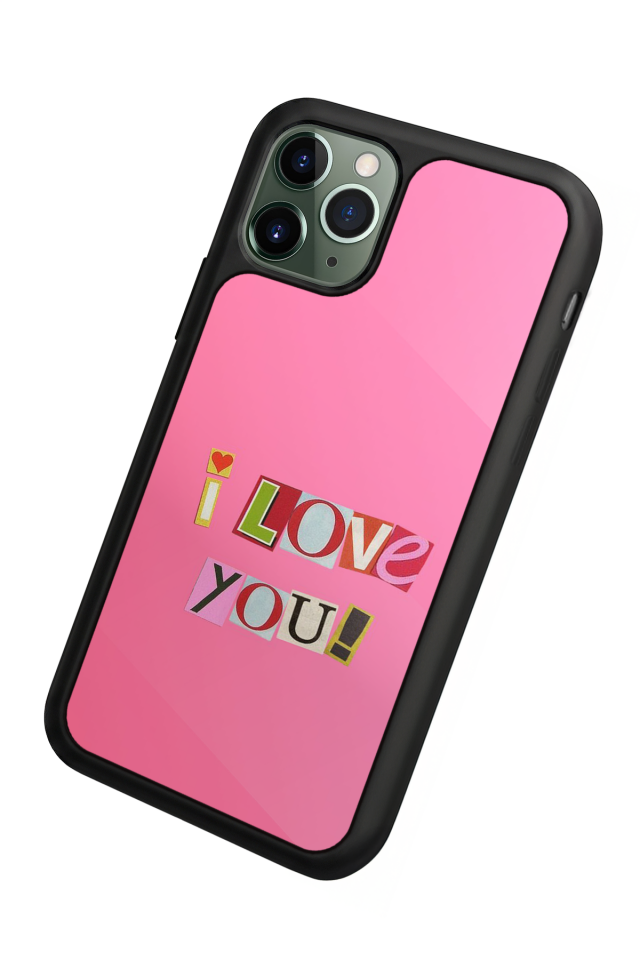 iPhone 11 Pro Uyumlu Kalp Love Tasarımlı Glossy Premium Kılıf