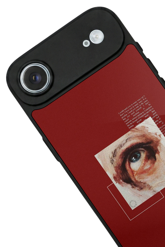 iPhone 17 Air Uyumlu Kirmizi Tasarımlı Glossy Premium Kılıf