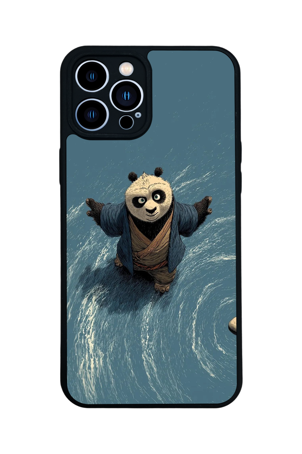 iPhone 12 Pro Max Uyumlu Kung Fu Panda Tasarımlı Glossy Premium Kılıf