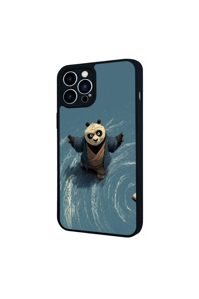 iPhone 12 Pro Max Uyumlu Kung Fu Panda Tasarımlı Glossy Premium Kılıf