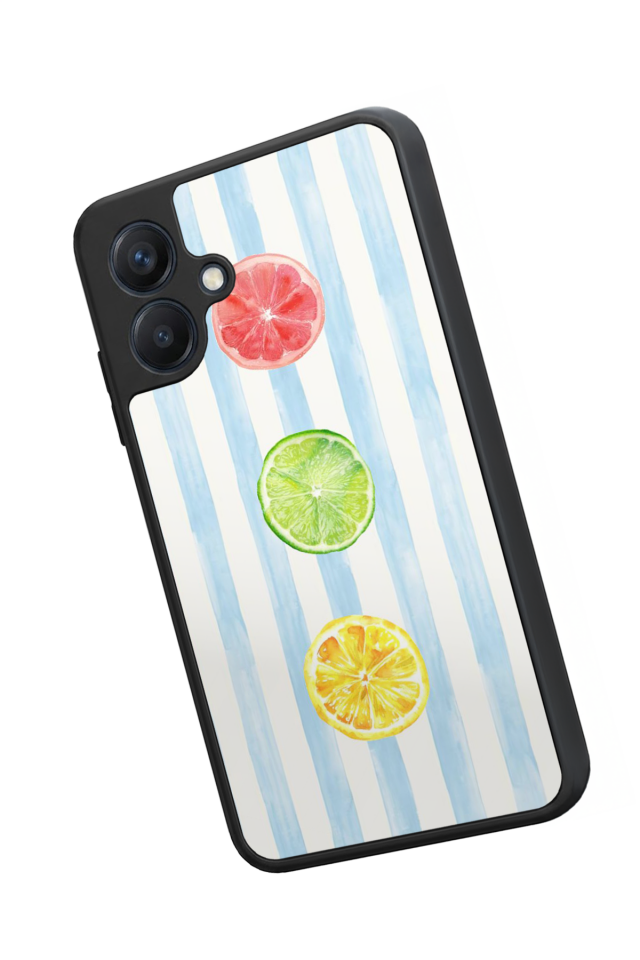 Samsung Galaxy A07 Uyumlu Limon Tasarımlı Glossy Premium Kılıf