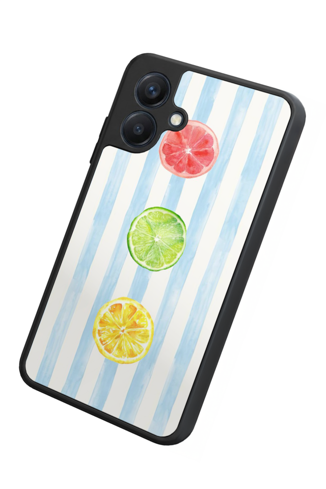 Samsung Galaxy A07 Uyumlu Limon Tasarımlı Glossy Premium Kılıf