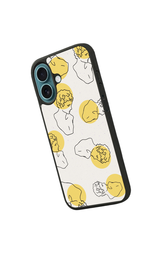 iPhone 16 Uyumlu Line Art Tasarımlı Glossy Premium Kılıf
