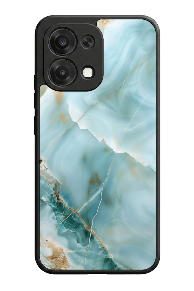 Oppo A6 Pro Uyumlu Mermer Marble Tasarımlı Glossy Premium Kılıf