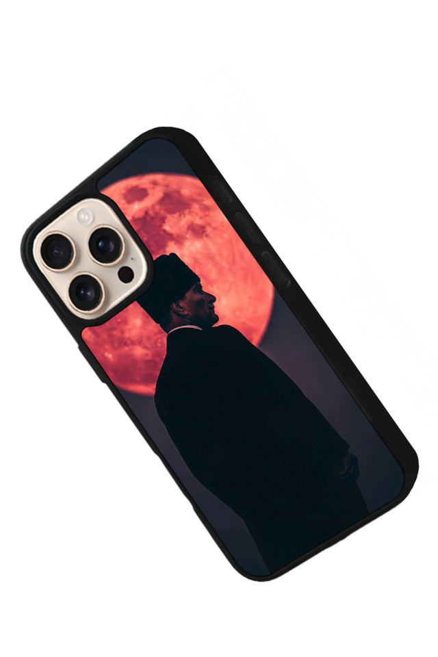 iPhone 15 Pro Uyumlu Mustafa Kemal Ataturk Tasarımlı Glossy Premium Kılıf