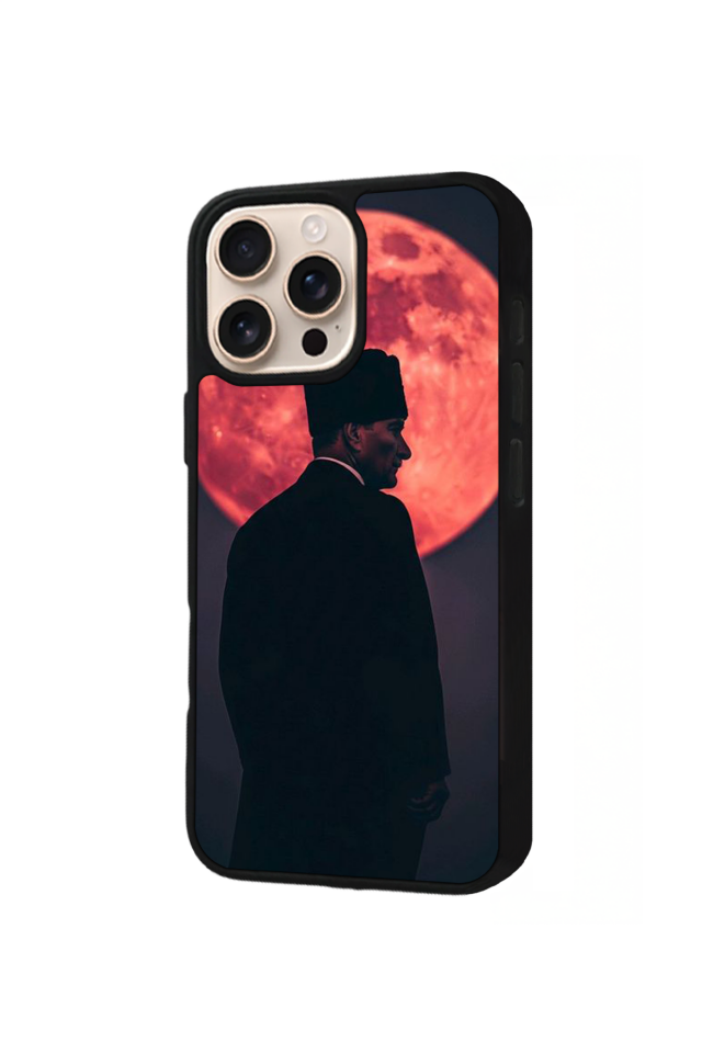 iPhone 15 Pro Uyumlu Mustafa Kemal Ataturk Tasarımlı Glossy Premium Kılıf