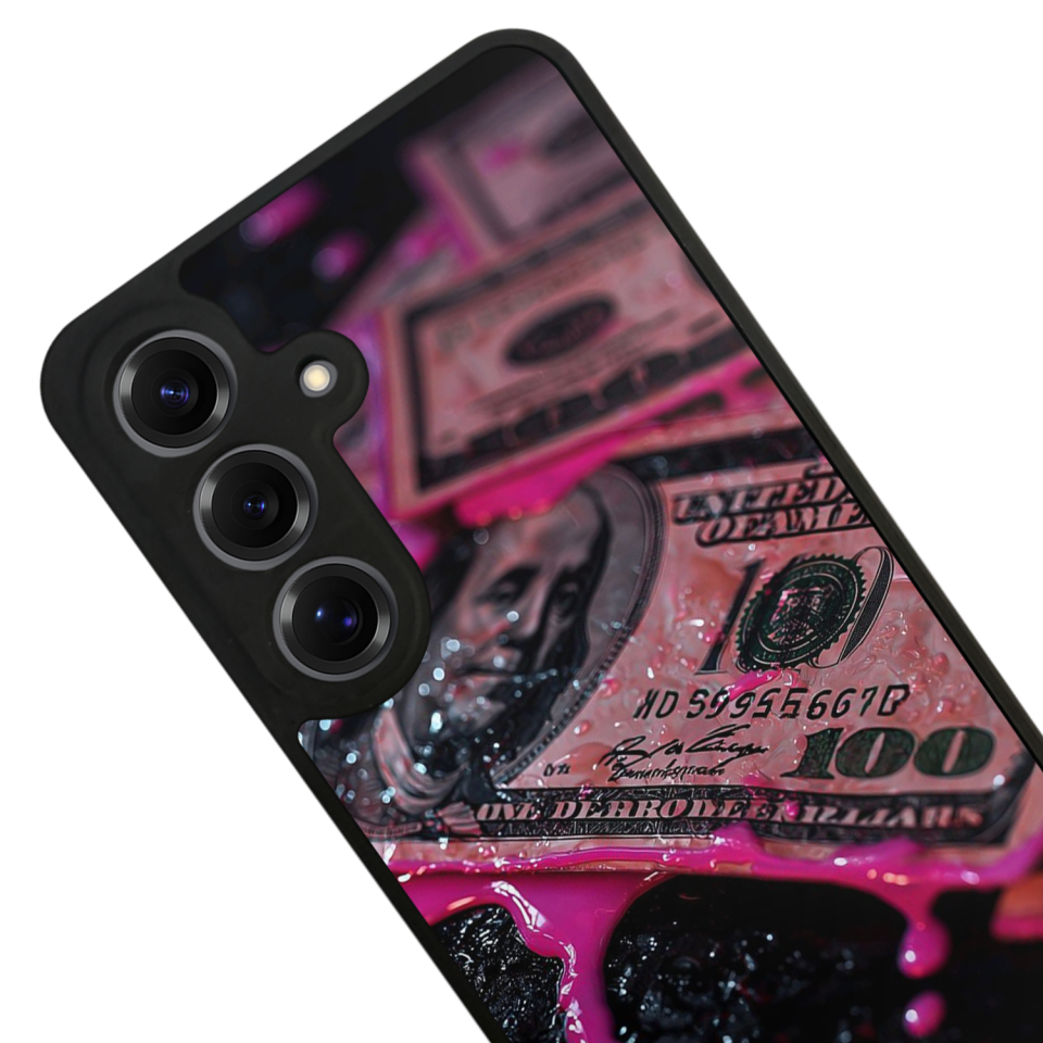 Samsung Galaxy S25 Uyumlu Para Tasarımlı Glossy Premium Kılıf