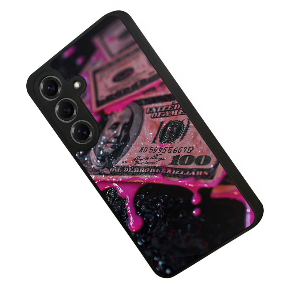 Samsung Galaxy S25 Uyumlu Para Tasarımlı Glossy Premium Kılıf
