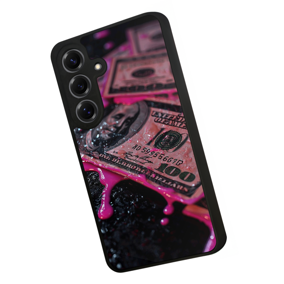 Samsung Galaxy S25 Uyumlu Para Tasarımlı Glossy Premium Kılıf